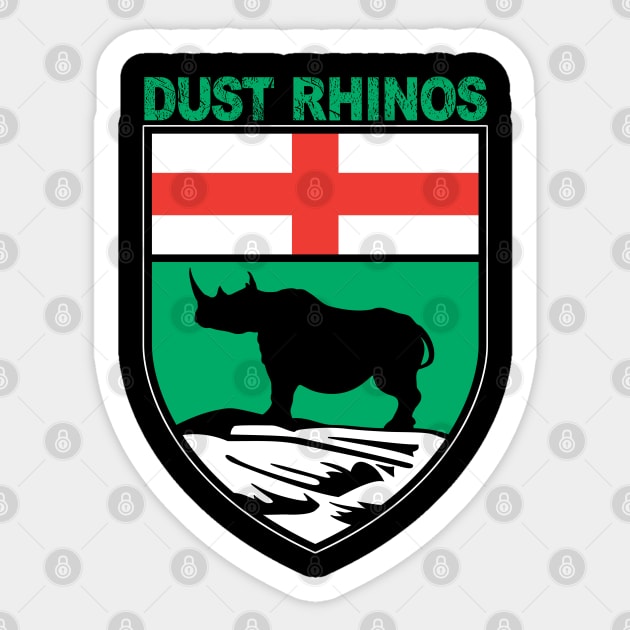 Dust Rhinos MB DK Sticker by Dust Rhinos Swag Store